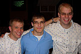 Jeremy, Ned, and Kelby hanging after the musical.