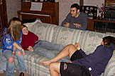 Dan shows up for the party...Kristi, Christy, and Kami plot how to get rid of him.
