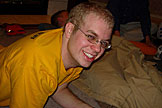Kelby gives gives his best, ''Really guys, I'm not tired.'' face.