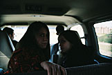 Erica and Kirsten looked worried while Mark drives and Dan navigates.