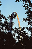 The arch through the trees.