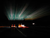 The sign for our turn goes streaking by, unnoticed, in a blur.