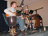 Mark and Jeremy groove a song.