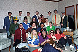 Group photo after the "Valentines Dinner" / Dress-up Party.