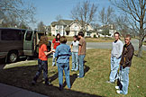 Everyone mills around not wanting to leave.