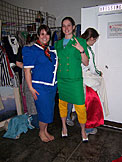 Erica and Kirsten feeling good.  Shannon just wants to try her new clothes on.