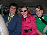 Kyle, Christy and Shannon load into the van and get ready to go to the mall.