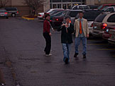 Michael, Jeremy and Dan take the parking lot by force.