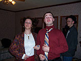 Ruthie and Michael try to look sophisticated.  