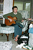 Mark jams on his guitar.  This year, only Jermy has those shoes.
