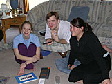 Kristi, Michael, and Erica enjoy some time together.