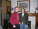 Michael and Katy show off their garb.