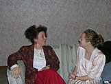 Ruthie and Kristi bust a gut.