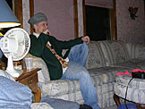 Jeremy waits for the dinner bell.