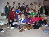 Group photo after the "Valentines Dinner" / Dress-up Party.