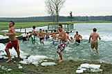 And they all go for a nice swim.  That takes your breath away.