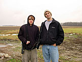 Jeremy and Dan try to look GQ in a NRA kind of way.