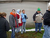 Kristi, Kinsey, Katy, Blessing, Leo, and Dan...shooting is cold.  There is an inordinate number of people with names that start with K's at the Kershner place.