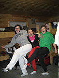 Marisa Pfister, Tianna Stieglitz, and Cassie Bertsch...look mom, our socks didn't get wet.